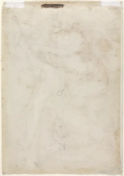 Two Sketches of a Mother and Child (verso)