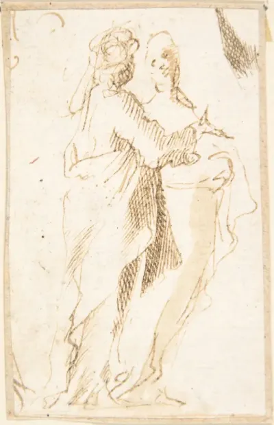 Two Standing Figures