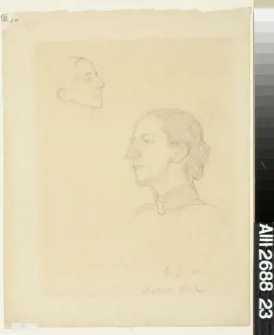 Two Studies for the Portrait of Mathilda Wrede