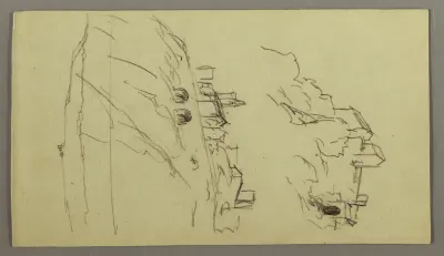 Two Studies of Town on a Mountain Top, possibly