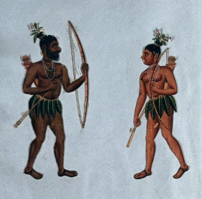 Two Tamil men of the Kaller caste