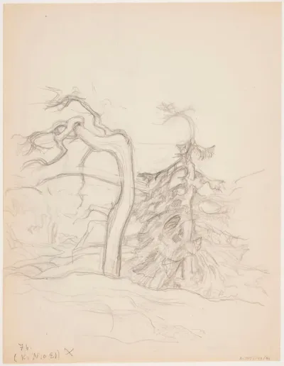 Two Trees on a Cliff