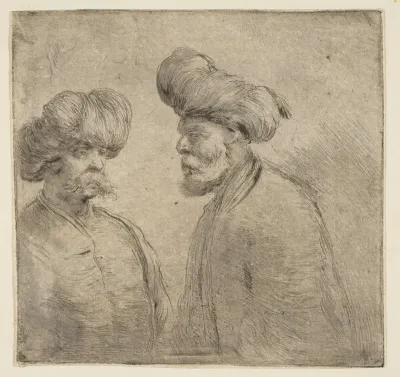 Two Turks in Turbans