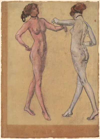 Two Views of a Dancing Nude