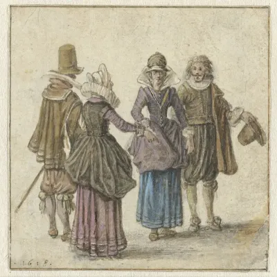 Two Well-dressed Couples