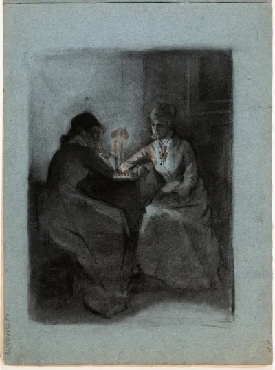 Two Women at a Table