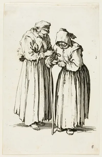 Two Women Beggars, plate eight from The Beggars