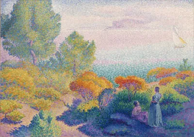 Two Women by the Shore, Mediterranean