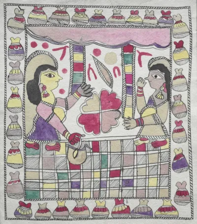 Two Women facing each other