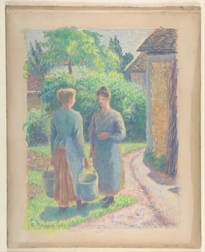 Two Women in a Garden