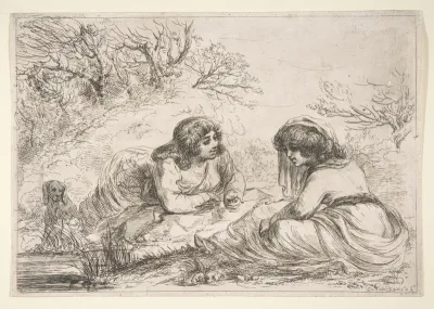 Two Women in a Landscape