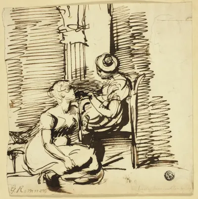 Two Women in Interior