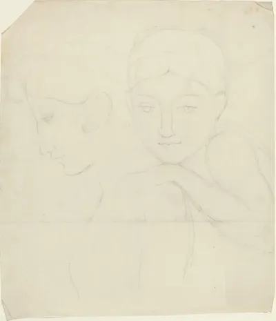 Two Women's Heads