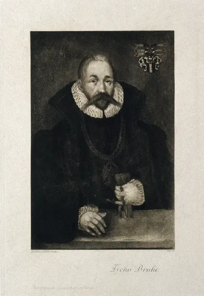 Tycho Brahe. Photogravure after J. Falck