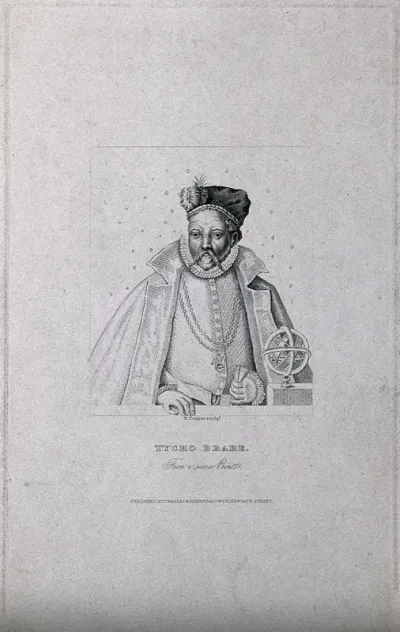 Tycho Brahe. Stipple engraving by R. Cooper