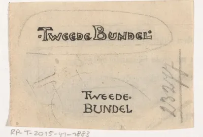 Typografisch ontwerp voor een bundel