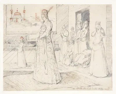 Tyrkiske kvinder forretter deres bøn