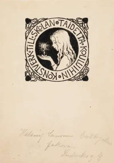 Tyttö ja kukka, Taidetta kouluihin logo