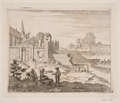 Udenfor et kloster