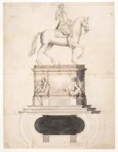 Udkast til Christian V's rytterstatue