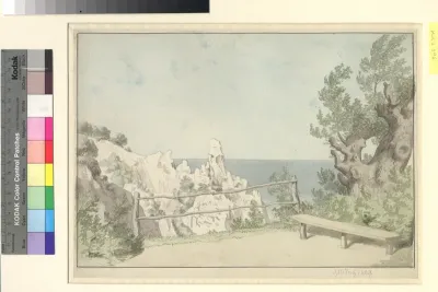 Udsigt fra Møns Klint ved Sommerspiret