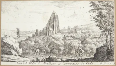 Udsigt mod Eglise de Moulineux nær Longuetoise
