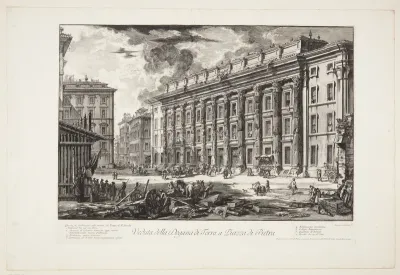 Udsigt mod Hadrianeum (det tidligere toldhus) på Piazza di Pietra