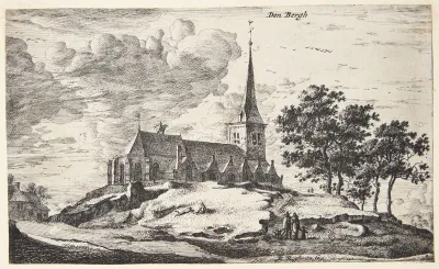 Udsigt mod kirken i Nederhorst den Berg