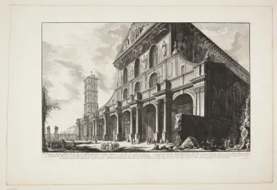 Udsigt mod kirken San Paolo fuori le Mura, Rom