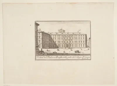 Udsigt mod Palazzo Panfilo set fra Collegio Roma