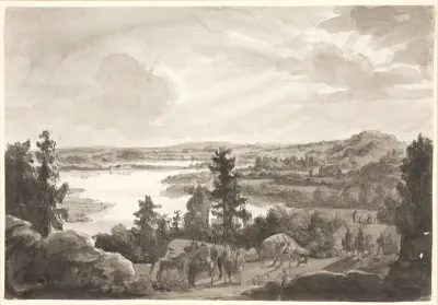 Udsigt over en sø, Norge
