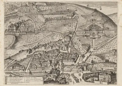 Udsigt over Frascati og omegn (midterste del)