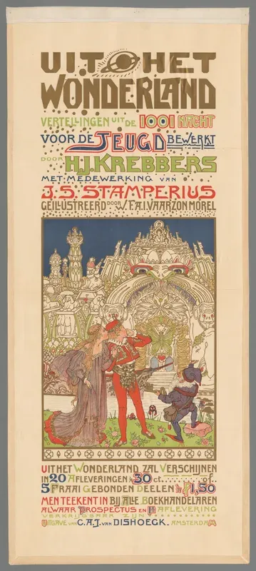 Uit het wonderland. Vertellingen uit de 1001 nacht voor de jeugd bewerkt (...)