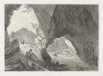 Uitgang van de grotten van Han