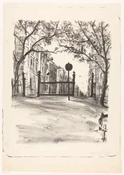 Uitgang van het Vondelpark