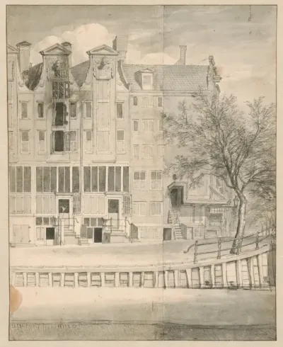 Uitgebrand huis op de Leidsegracht, 1684