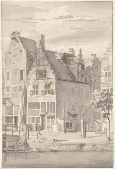 Uitgebrand huis