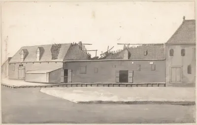Uitgebrande brandewijn branderij