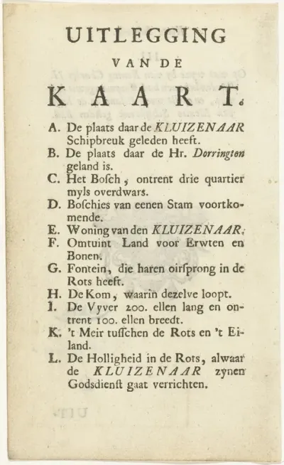 Uitlegging van de kaart