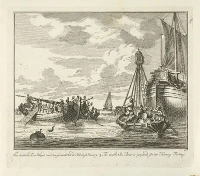 Uitrusten en bevoorraden van een dubbele zeeschuit