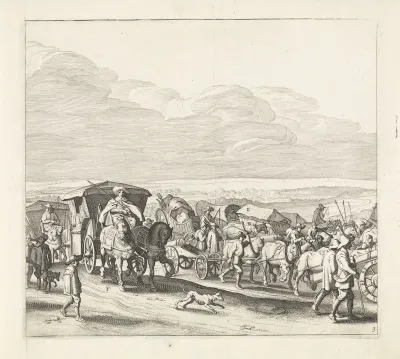 Uittocht van het Spaanse leger uit Maastricht, 1632 (plaat 3)