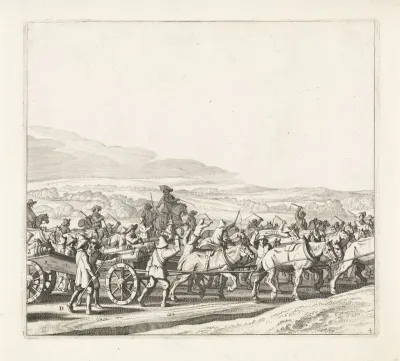 Uittocht van het Spaanse leger uit Maastricht, 1632 (plaat 4)