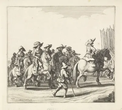 Uittocht van het Spaanse leger uit Maastricht, 1632 (plaat 5)