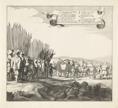Uittocht van het Spaanse leger uit Maastricht, 1632 (plaat 6)