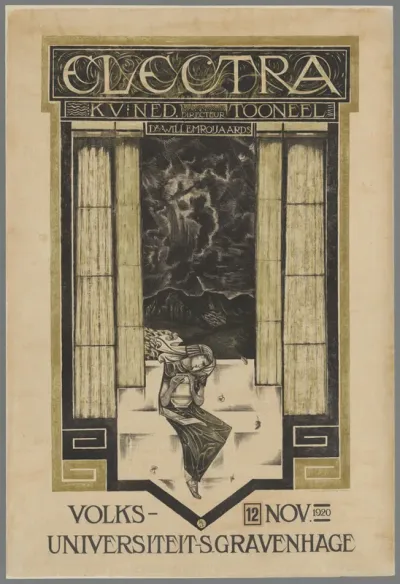 Uitvoering 'Electra' door de K.V. Ned. Toneel op 12 Nov. 1920
