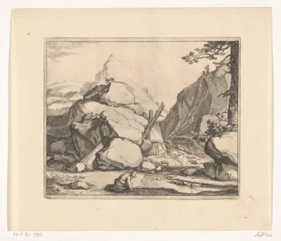 Uitzicht met rotsen