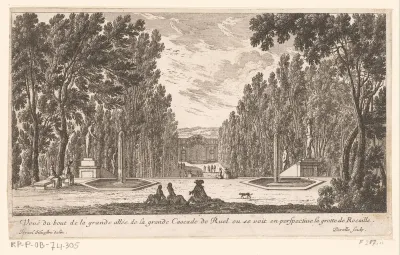 Uitzicht op de grote waterval van Rueil