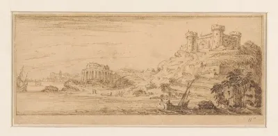 Uitzicht op het kasteel van Gaeta