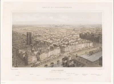 Uitzicht over het zevende arrondissement van Parijs