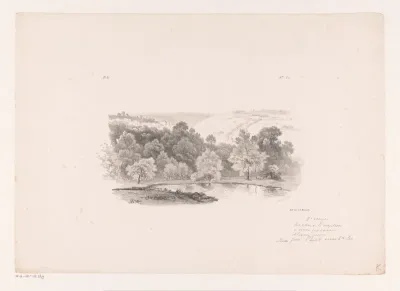 Uitzicht over heuvelachtig landschap